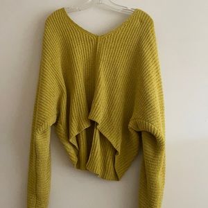 Urban outfitters yellow mustard sweater